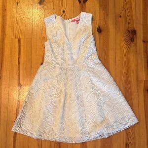 Tracy Reese White Floral Womens Formal Dress